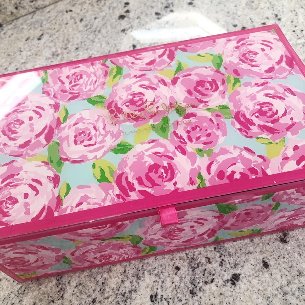 Lilly Pulitzer First Impression Glass Storage Box